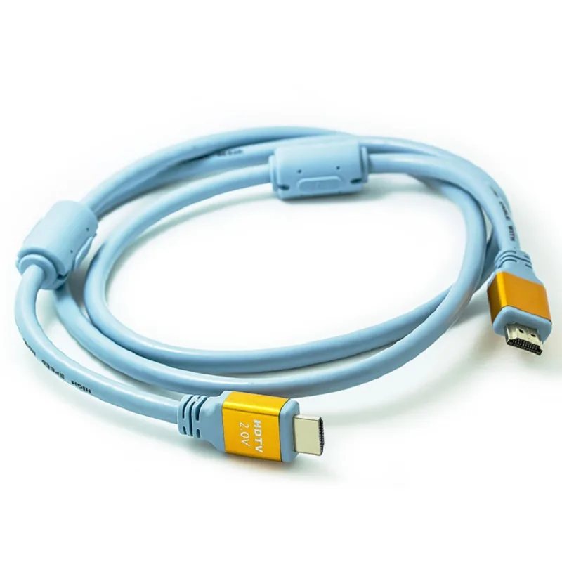2.0V HDMI Blue Cable with ferrite