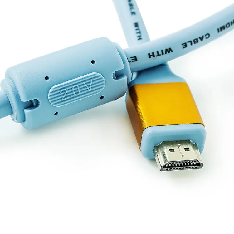 HDMI blue cable view 2