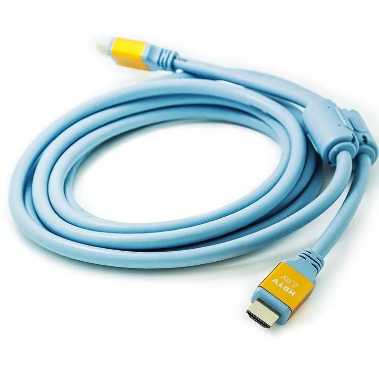 HDMI blue cable view 3